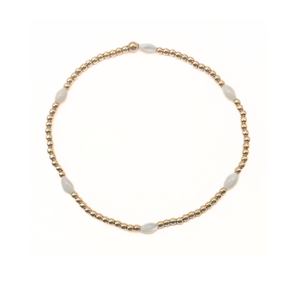 The Aspen Bracelet Collection: White Opal