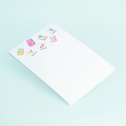 Large Mahjong Tiles Notepad