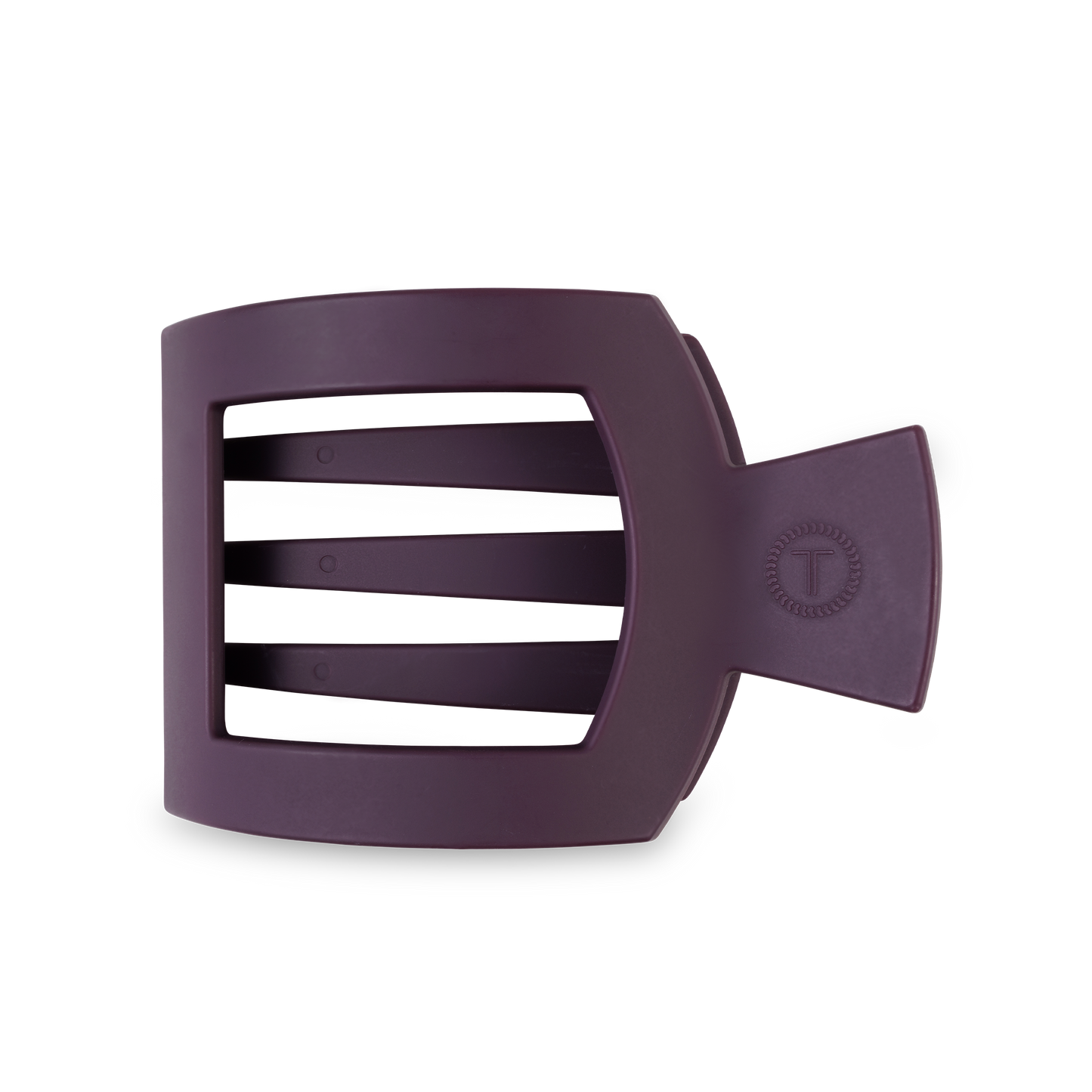 TELETIES - Burgundy Bliss Large Flat Square Hair Clip