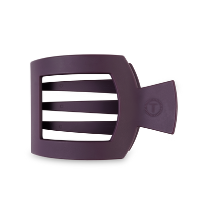 TELETIES - Burgundy Bliss Large Flat Square Hair Clip