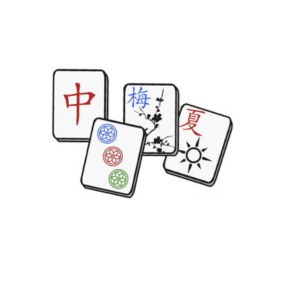 Acrylic Napkin Weight - Mahjong