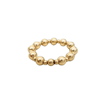 Gold filled 4mm and 2mm Waterproof Stretch Ring