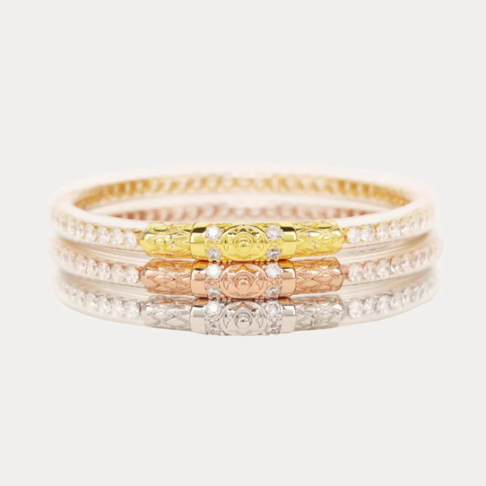Three Queens All Weather Bangles® (AWB®) - Clear Crystal