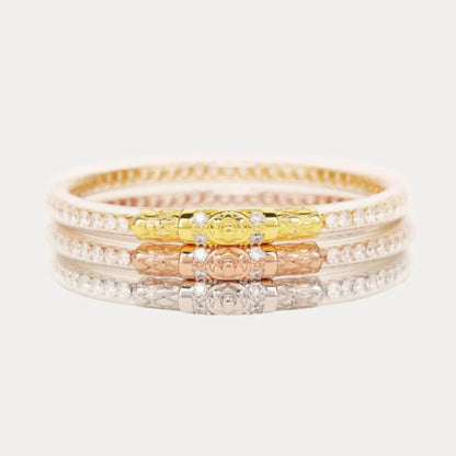 Three Queens All Weather Bangles® (AWB®) - Clear Crystal