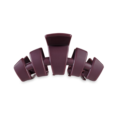 TELETIES - Classic Hair Clip | Med. | Burgundy Bliss