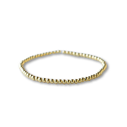 Uno Textured Gold Beaded Bracelet