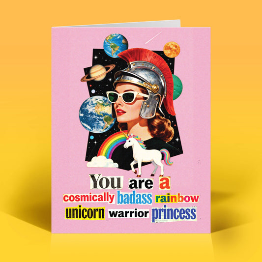 Warrior Princess Birthday Card