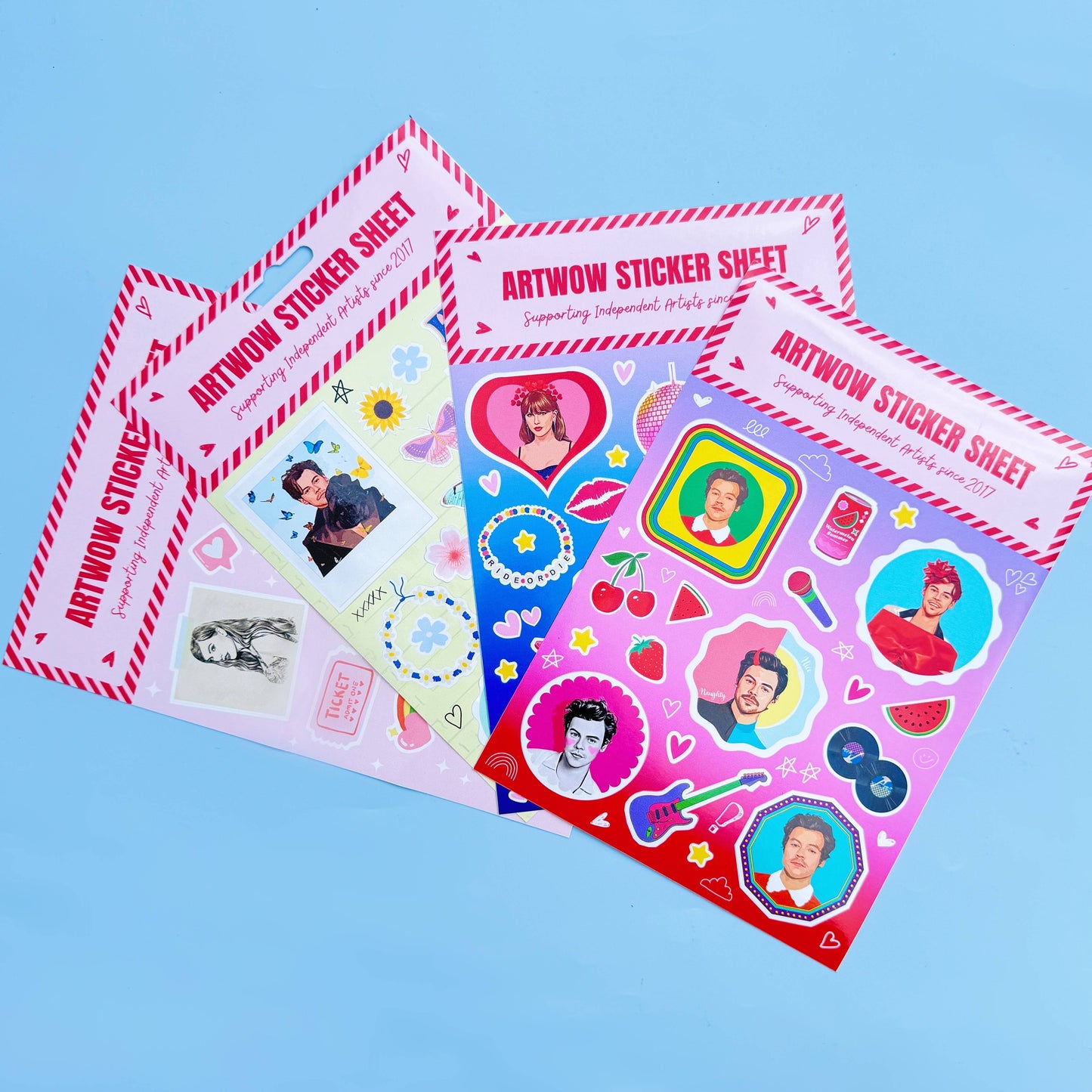 Red Lips Sticker Sheet