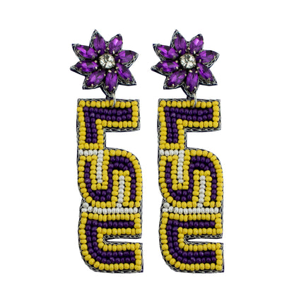 Carolina Rhinestone Beaded Earrings