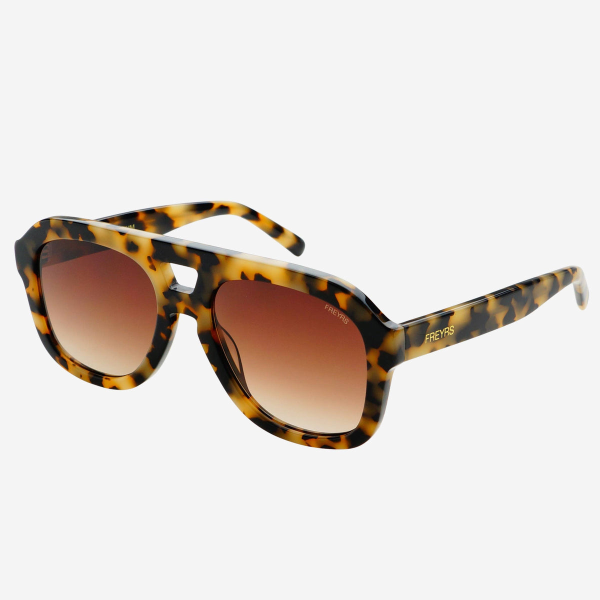 Voyager Aviator Sunglasses  : Milky Tortoise