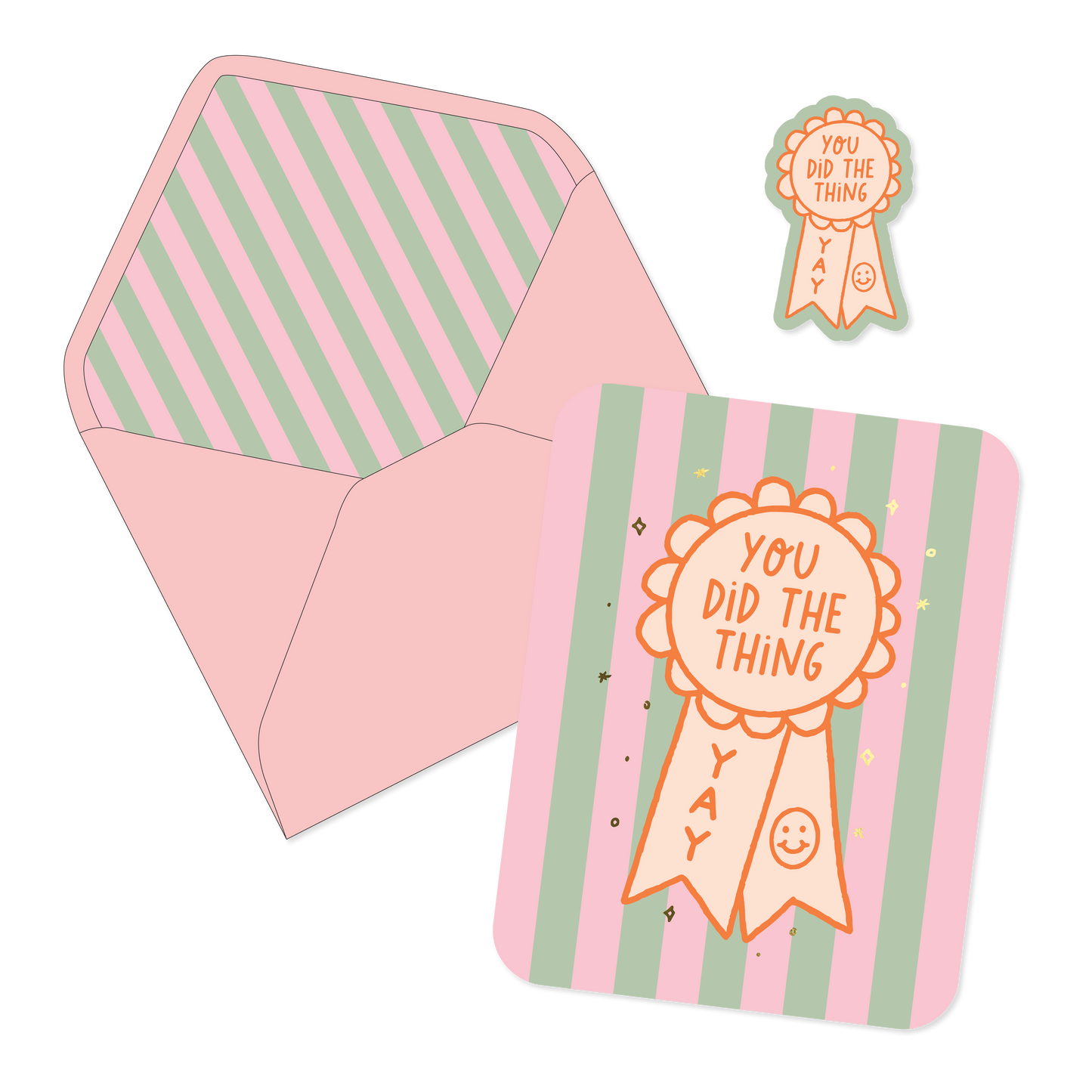 You Did The Thing Ribbon Card