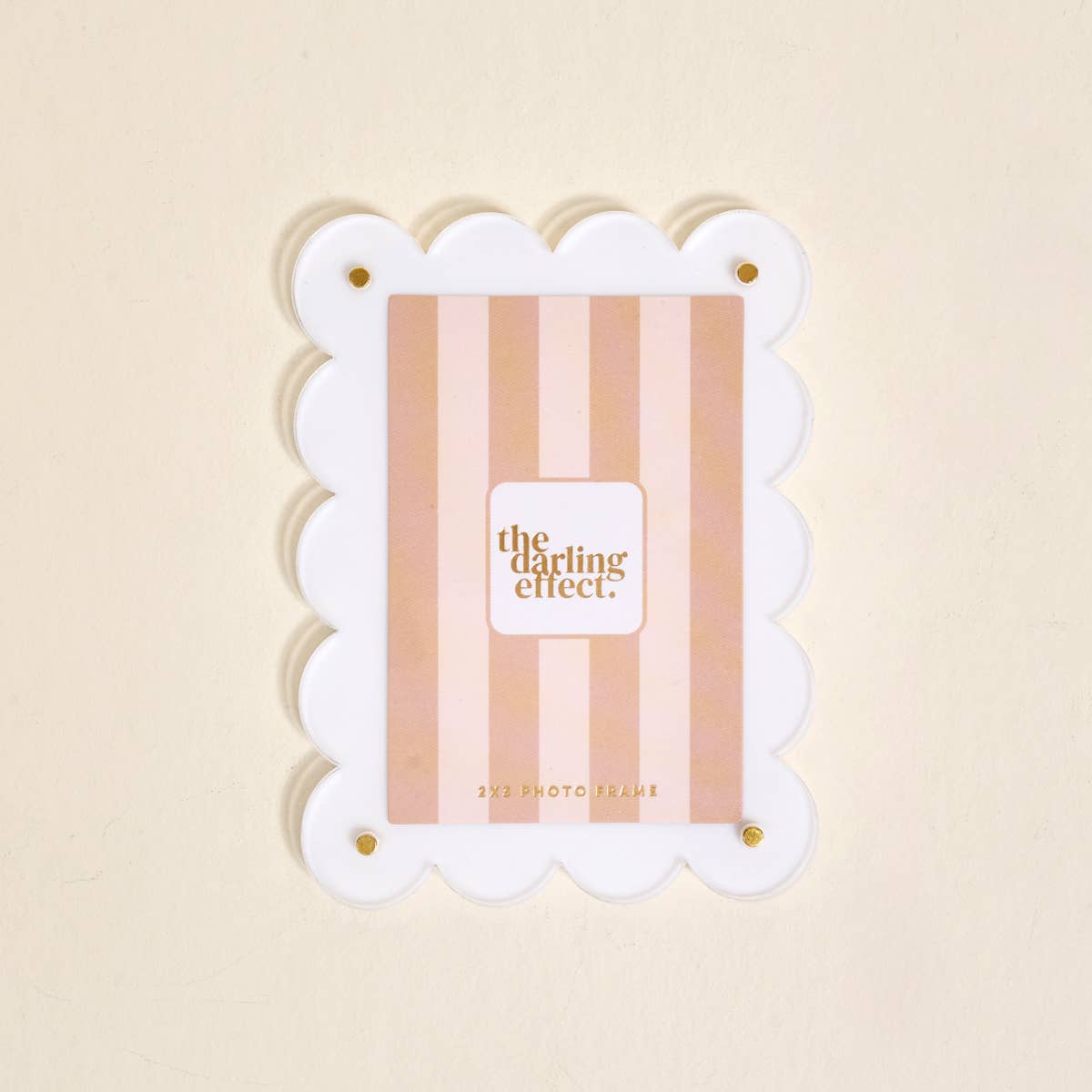 Mini Acrylic Picture Frame Magnet–White