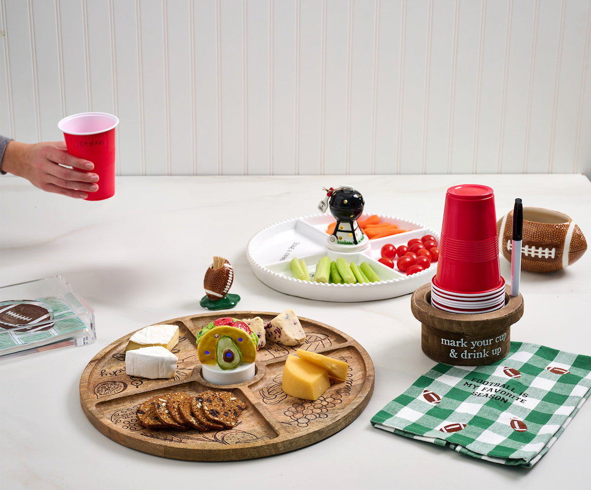 Football Napkin + Weight Set