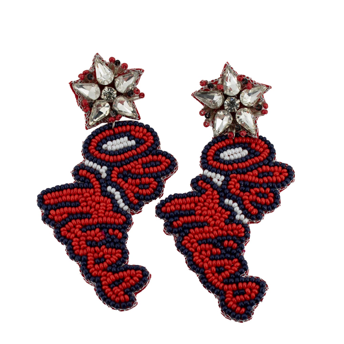 Carolina Rhinestone Beaded Earrings