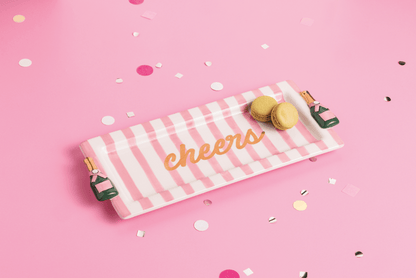 Cheers Champagne Serving Tray