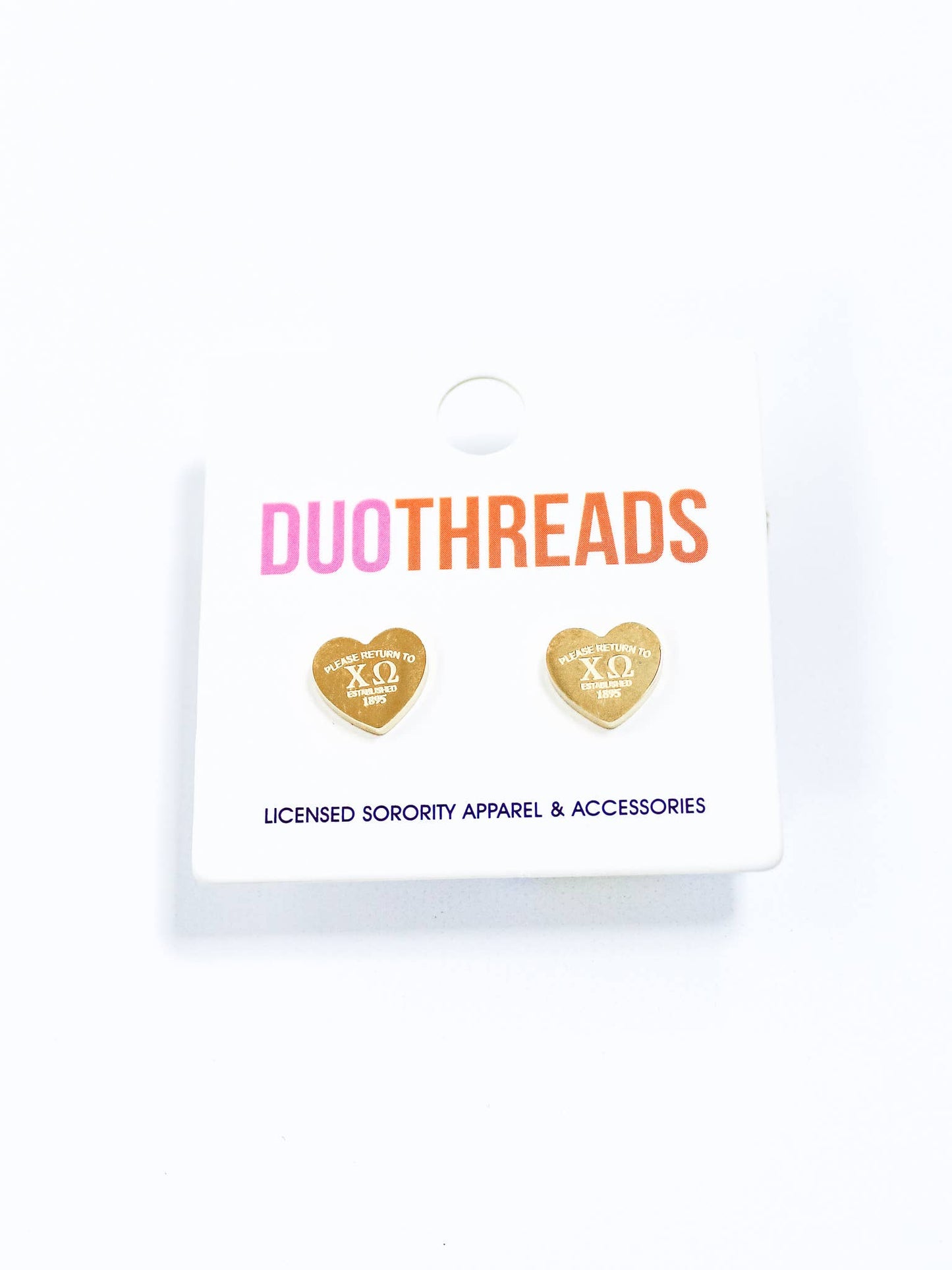 Theta Heart Earrings
