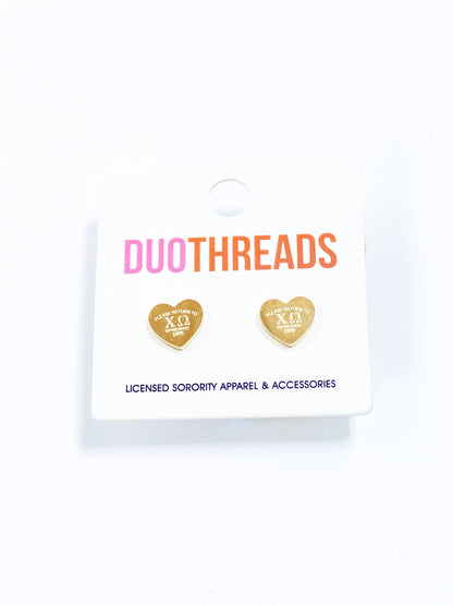 Theta Heart Earrings
