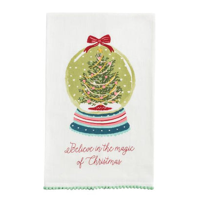 Snowglobe Tea Towel