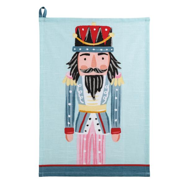 Blue Nutcracker Tea Towel