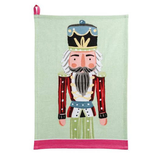 Green Nutcracker Tea Towel