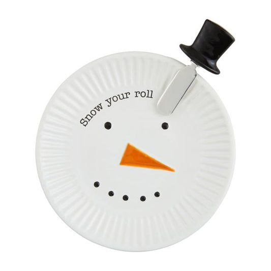 Snowman Cheese Plate