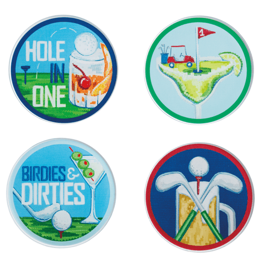 Golf Coasters - Set of 4