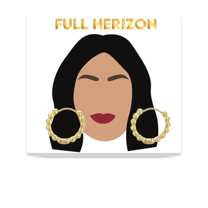 Bubble Gold Hoops