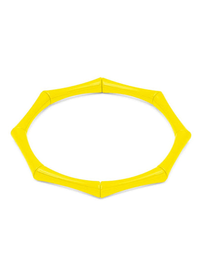 Enamel Bamboo Bracelet - Cobalt