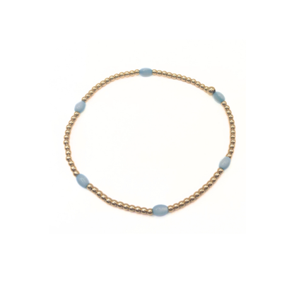 The Aspen Bracelet Collection: Pale Turquoise Opal