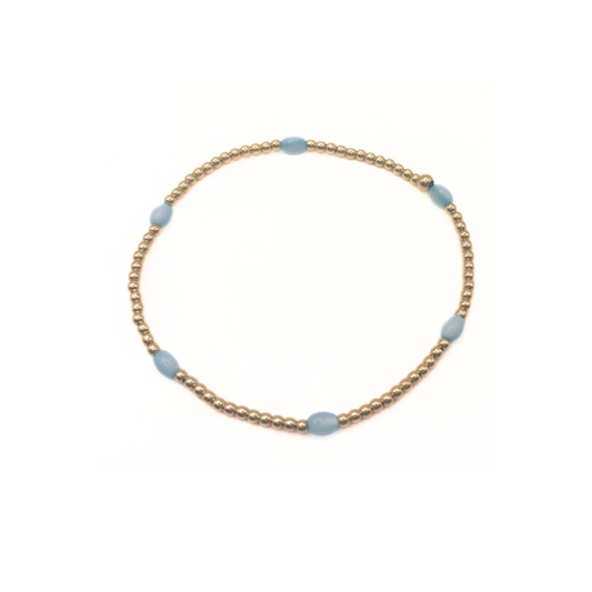The Aspen Bracelet Collection: Pale Turquoise Opal