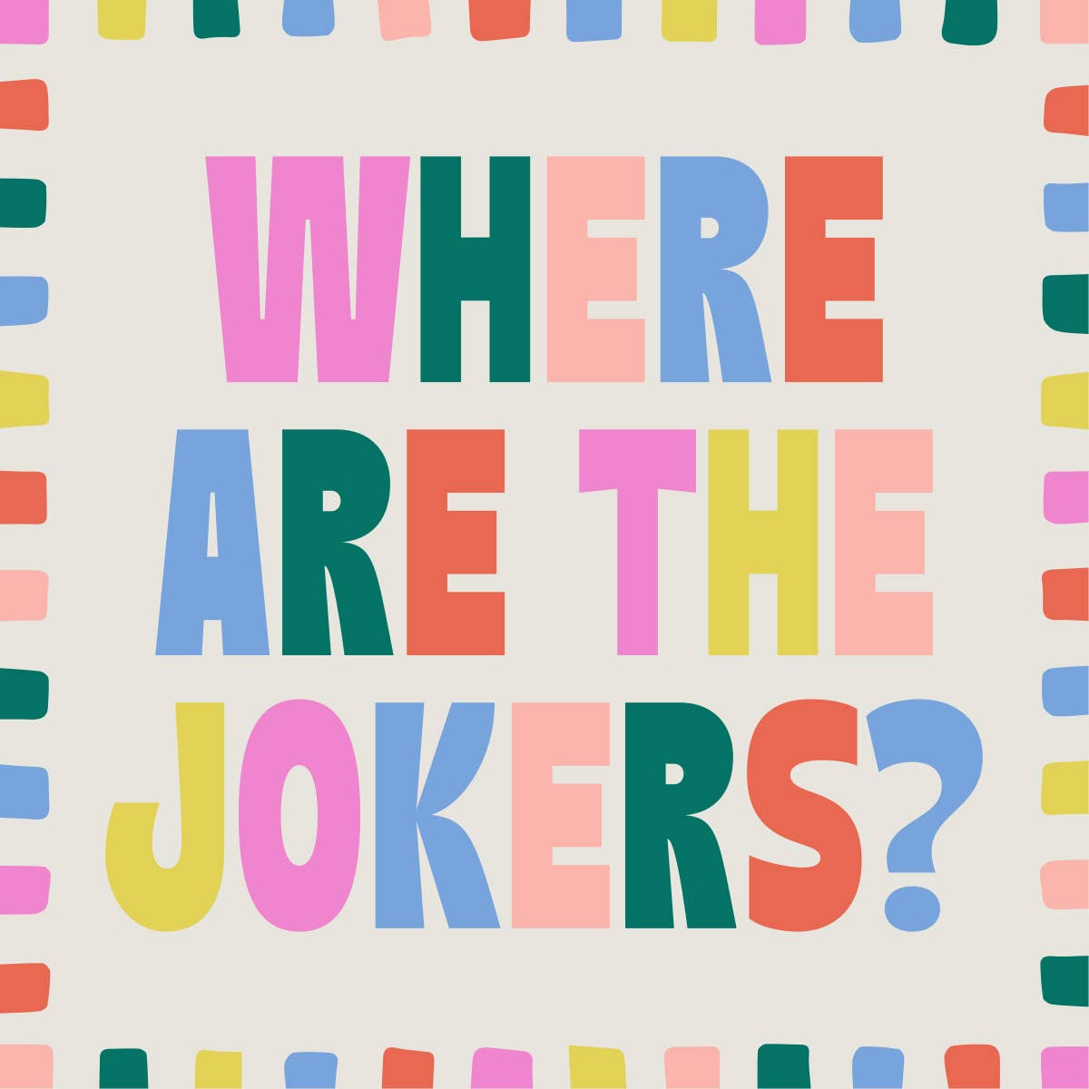 Mahjong Napkin - Where are the Jokers?