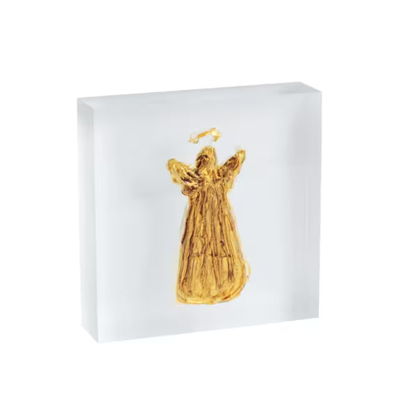 Acrylic Gold Angel Plaque