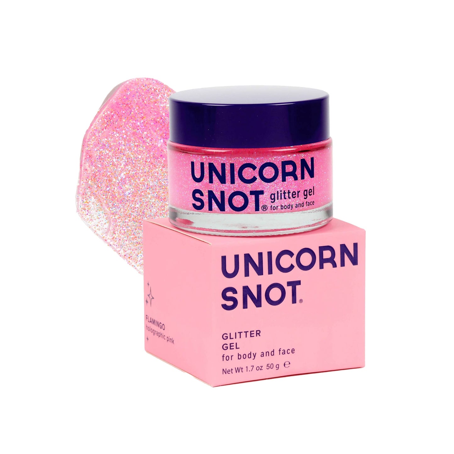 Unicorn Snot - Body Glitter Gel - Flamingo-Pink