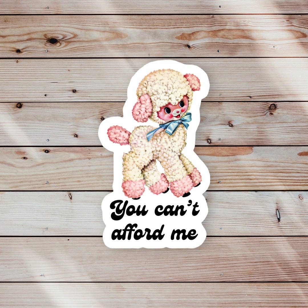 You Can’t Afford Me Sticker