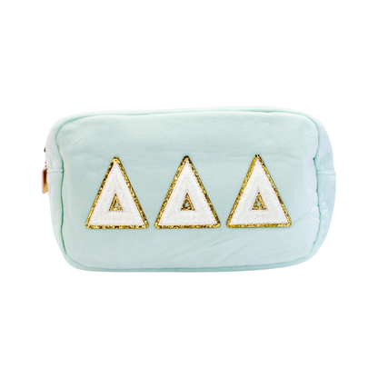 Chenille Cosmetic Bag - Chi Omega