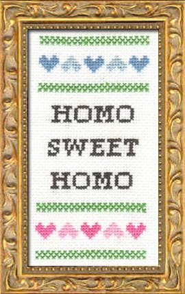 Homo Sweet Homo: Cross Stitch Deluxe Kit