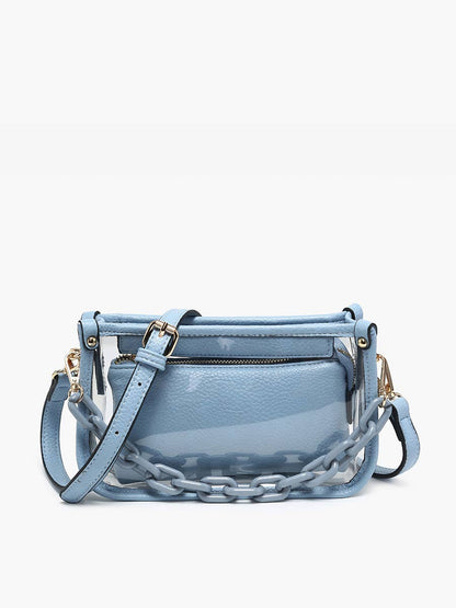 Clear Crossbody w/ Chain