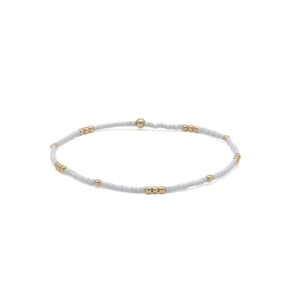 Newport - Blue Gray + Gold Waterproof Bracelet