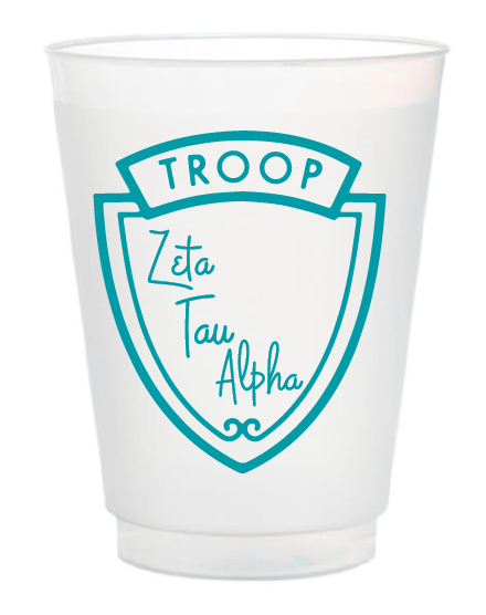 "Troop" Sorority Frosted Cup - ZTA
