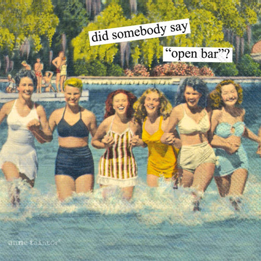 Anne Taintor Open Bar Napkins - 20 count