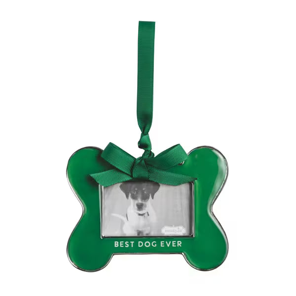 Best Dog Ever Bone Frame Ornament