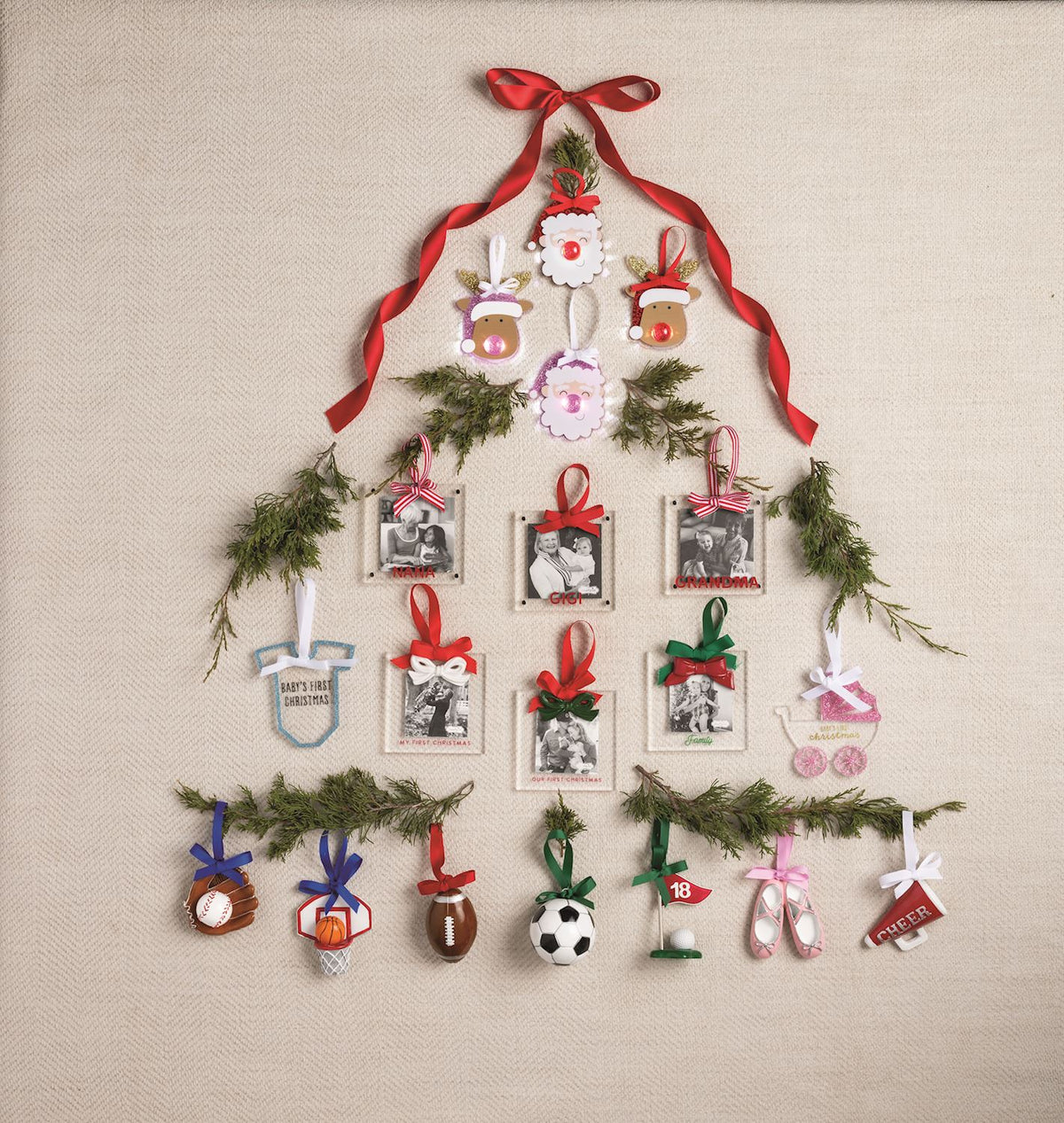 Baby's First Christmas Ornament - Blue Onesie