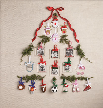 Baby's First Christmas Ornament - Blue Onesie