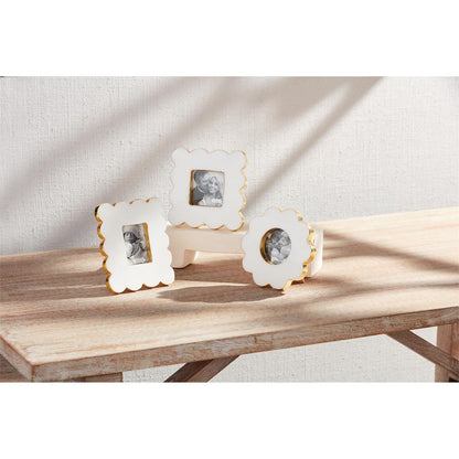 Rectangle Scallop Marble Frame