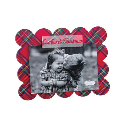 Our First Christmas Tartan Frame