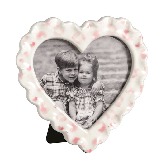 Pink Leopard Heart Frame