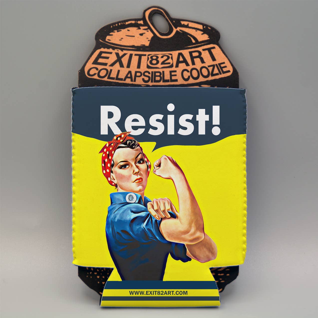 "Rosie The Riveter 'RESIST!'" Koozie