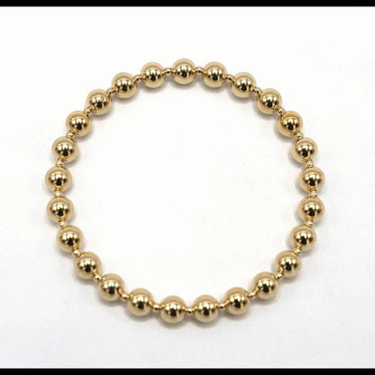 4mm+2mm+4mm Gold Filled Waterproof Dimension Bracelet: 6.5