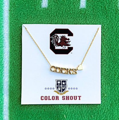 Gamecocks Heart Necklace