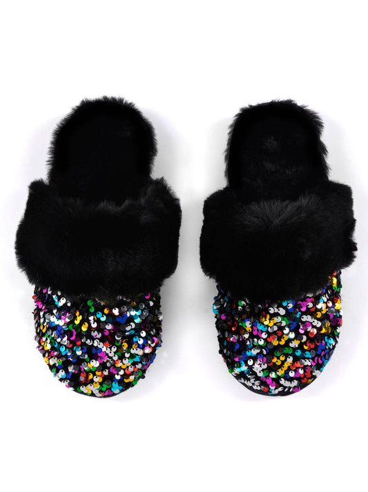 Fiesta Slippers - Black